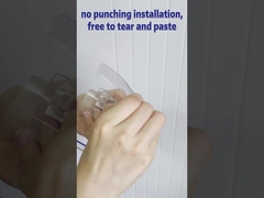 Selbstklebendes Wand-Berg-Badezimmer stellt klaren Toilettenpapier-Rollenhalter-Stand ein