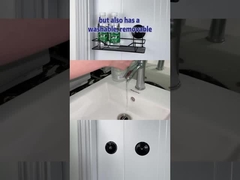 Schwarzer oxidierter Edelstahl-Bad-Zusatz-Halter für das Duschsaugnapf geregelt