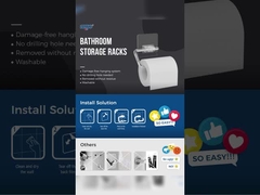 14.5cm Selbstklebstoff klarer Toilettenpapierhalter PET PC-Roller ISO 9001