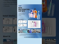 32cm breit selbstklebender Zahnbürste Becherhalter WGO Zahnbürstehalter Wandsaugung