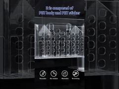 Schaden-freier Wand-Berg-Plastikbadezimmer-Transportgestell-Holder For Kitchen-Schreibtisch-Korb