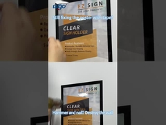 A4 210mm X 297mm Wandschildhalter ODM Klares Kunststoffmaterial