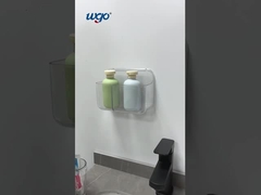 Patentierte Aufkleber montiert stark durchsichtige Badezimmerarmaturen Dusche Caddies Zahnbürste Tassen