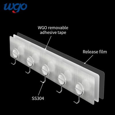 Badezimmer-Wand-Haken-Sog 8kg 380mm Duschess304, der örtlich festgelegte Art trägt