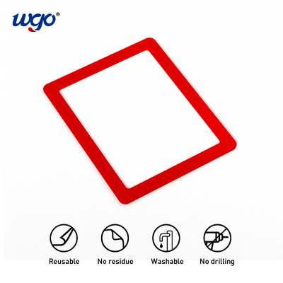 Selbstklebende Display-Schilderhalter zum Abziehen und Aufkleben, PVC-WGO-Klebeband