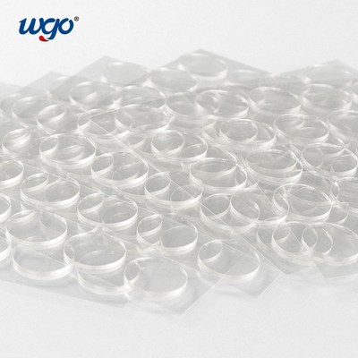 Customizde-Doppeltes versah Band mit Seiten, das transparente wiederverwendbare wasserdichte hohe Qualität des Klebstreifens WGO Punkt sterben