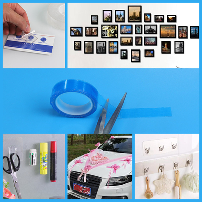 Wiederverwendbares Doppeltes versah klebendes Traceless-Band für Haupt-DIY Entwurfs-selbstklebendes Montage-Band der Ziergegenstand-mit Seiten