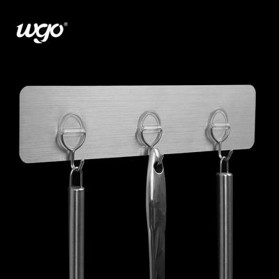 SS304 an der Wand befestigter Haken PVCs Stickey für Kleidungs-Kleiderbügel und Organisatoren