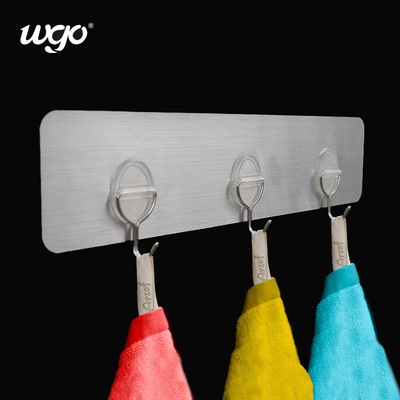 SS304 an der Wand befestigter Haken PVCs Stickey für Kleidungs-Kleiderbügel und Organisatoren