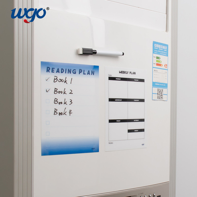 Klebender wiederverwendbarer Rahmen-trockenes Löschen-Brett PVC des Schaukasten-A, das Whiteboard schreibt