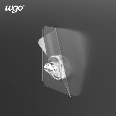 Der transparenter Selbst 5kg, der Wand haftet, hakt 7x7cm PVC-Aufkleber Harz-Material