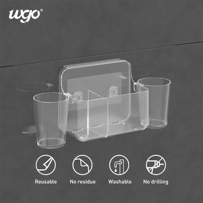 32cm breiter selbstklebender Zahnbürsten-Halter-Wand-Sog des Zahnbürsten-Becherhalter-WGO