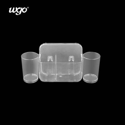 32cm breit selbstklebender Zahnbürstehalter Organisator Halter Badezimmerdekor mit Zahnpasta-Dispenser